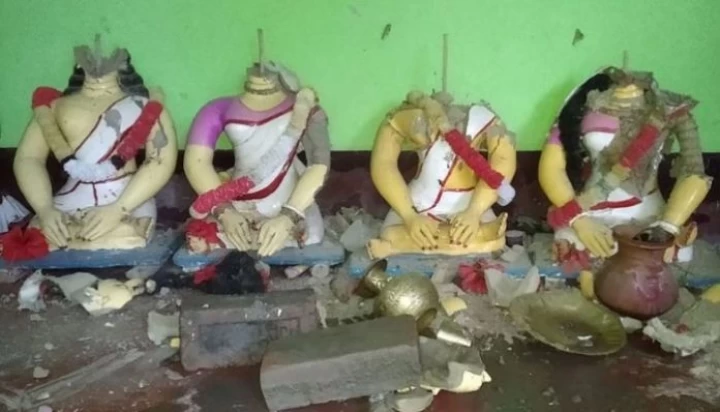 बङ्गलादेशको मन्दिरमा तोडफोड र आगजनी हुँदा दुई हिन्दुको मृत्यु